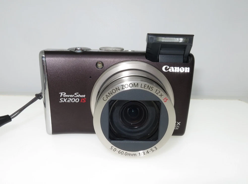 Canon PowerShot SX200 Is 12.1MP 12x Zoom Compact Digital Camera tested working